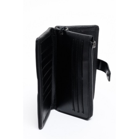 Male clutch, button, black color 21x11x4cm-4