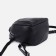 Women's backpack made of artificial leather with lightning, 3 pockets, black color