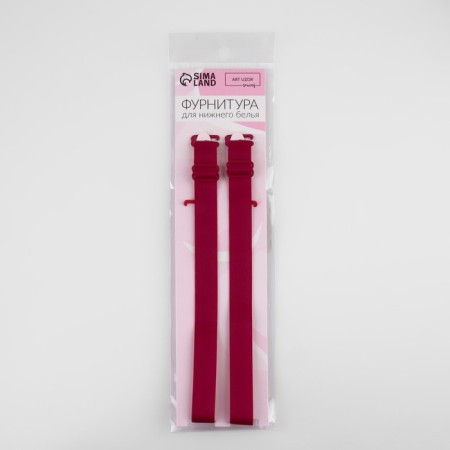 Tekstil straps, 1.5 cm, 37 cm, steam, burgundy color-2