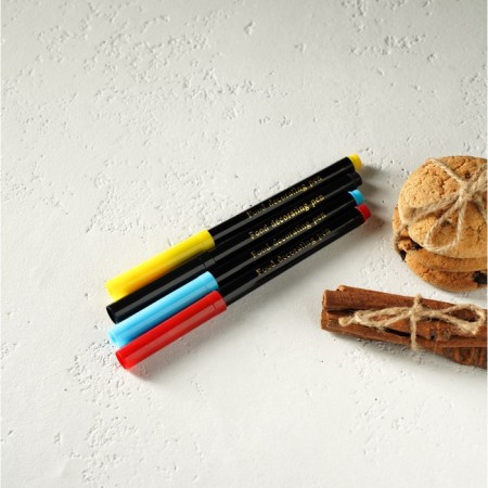 A set of markers for decorating desserts, 17 cm, 4 pcs, multi -colored-4