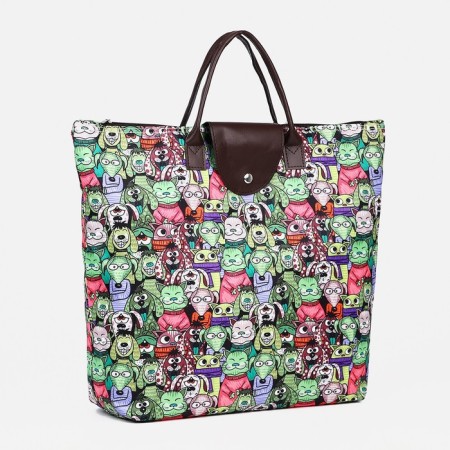 Lightning bag, folding, green color-1