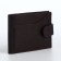 Men's purse on the button, a department for cards, coins, brown color