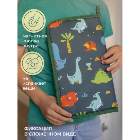 Garbage rug, "dinosaurs", 30x36 cm, for retraining, blue-5