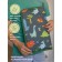 Garbage rug, "dinosaurs", 30x36 cm, for retraining, blue