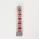 Leo patch nails, 12 pcs, with glue plates, almonds, red, beige