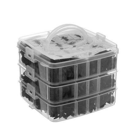 Clips and fasteners, 16 types, set 625 pcs-3