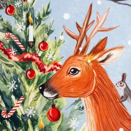 New Year's towel "Ethel" New Year Forest 40x73cm, 100% HL, sarzha 190 gr/m2-2