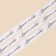 A satin ribbon, gift packaging, “handmade”, white, 2 cm x 22.5 m