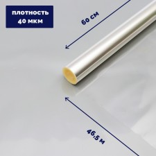 Flower film transparent 0.6 x 46.5 m, 1000 g, 40 μm