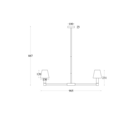 Suspension lamp Maytoni Mod104PL-09B, E14, 9x40 W, 905x905x887 mm, black-3