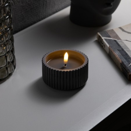 LED candle "Interior gray", 9.5x5 cm, AAX2 (not in set.), T/white