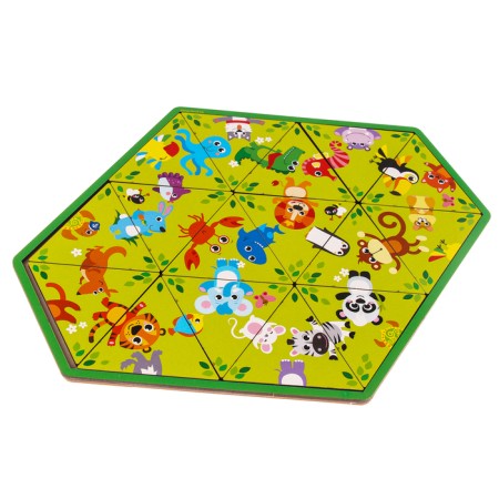 Головоломка «Животные зоопарка», пасьянс-2