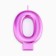 Candle for the Cake "European Giant", number 0, 7 cm, purple metallic