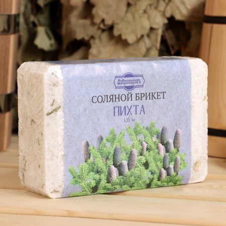 Salt briquette "Fir" with Altai herbs, 1.35 kg "Dobroparov"-1