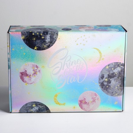 Gift folding box, packaging, “Shine”, 30.5 x 22 x 9.5 cm-2