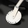 Knife for dough and pizza shade "metallic", 20 cm, silver color