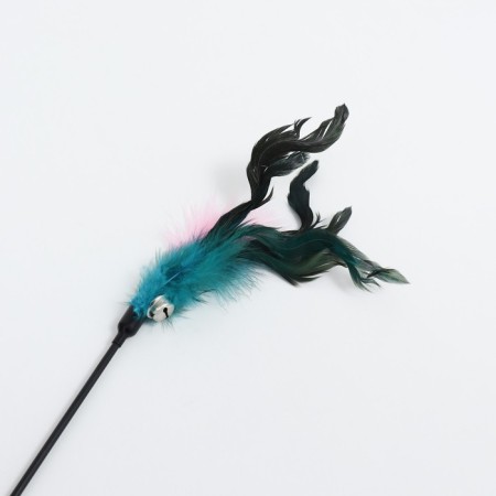 Teaser "feather" with a bell, 65 cm, mix of flowers-1