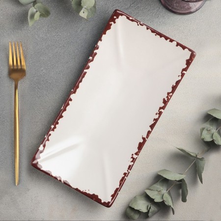 Antica Perla sushi dish, 27.5 × 14 cm