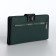 Women's wallet on magnet, green color