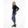 Jumper Female Conte Elegant, Size XS, Blue Color