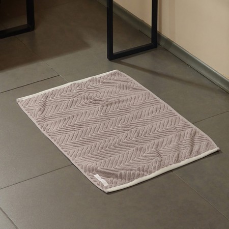 Terrier rug Sl Home: Lines "Soft Mist" 50x70 cm, 100% cotton, 750 g/m2