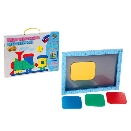 Magnetic mosaic "train", 176 elements