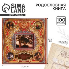 The genealogy book with a frame under the photo 