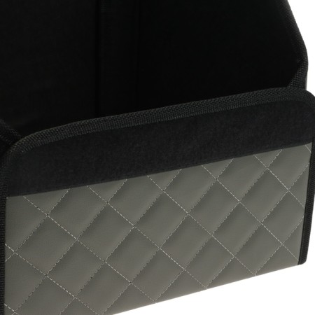 Organizer COFR in the car Cartage Sakvoyazh, eco -leather coat, 30 cm, gray-6