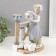 Souvenir Ceramics "Girl with flowers surrounded by rabbits" 11.5x16x23 cm
