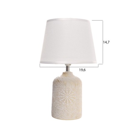 HELP LAMP "Flower Field" 1x40W E14 white/gold 20x20x34cm-5