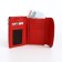 Women's wallet on magnet, red color