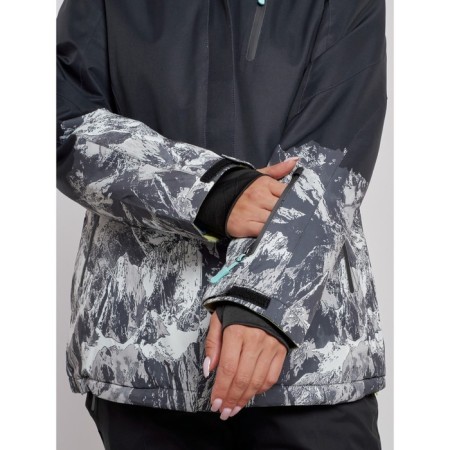 Ski suit female, size 50, black color-7