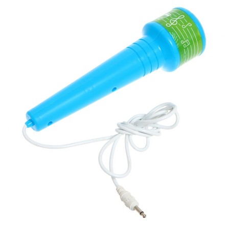 Microphone on the stand "New Year's gift", the color of the blue-6