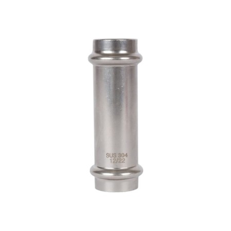 Equal coupling Rommer RSS-0017-000022, D = 22 mm, press, stainless steel-1