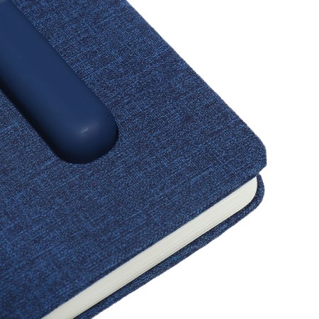 Leduced Diary A5, 96l, Lin, Holder for phone/tablet/handles, blue-4