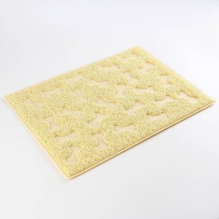 Universal rug for a bowl and a tray “Bones”, 30x40 cm, beige-4