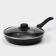 Pan Consul, D = 24 cm, glass cover, plastic handle, anti -stick coating, black color