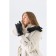 Female gloves, size 9, with insulation, black color