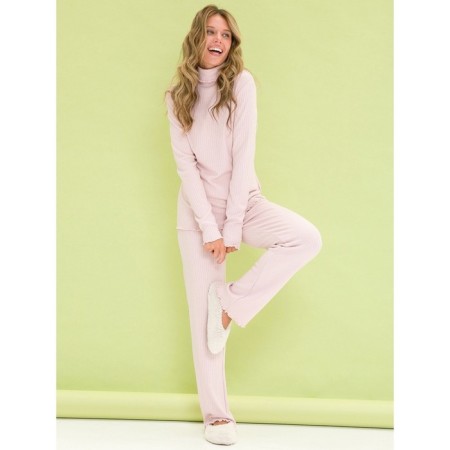 Female trousers, size 46, pink color-3