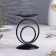 Sunser "Sunset" metal per 1 candle, 8.3x11 cm, black
