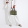 Bag Female Tout with zipper, green color