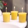 Aromatic candle "Vanilla cupcake", vanilla cake, set 5x4.5 cm, 3 pcs