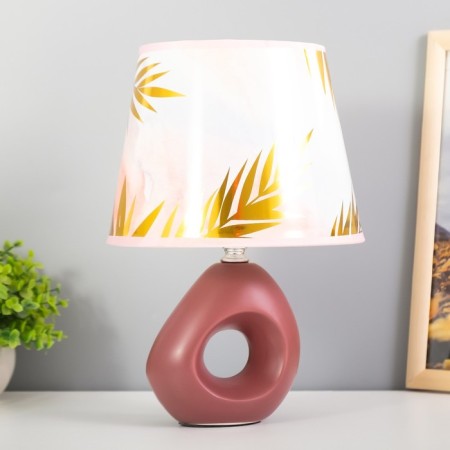 Sigalia table lamp E14 15W burgundy 15x15x28 cm Risalux