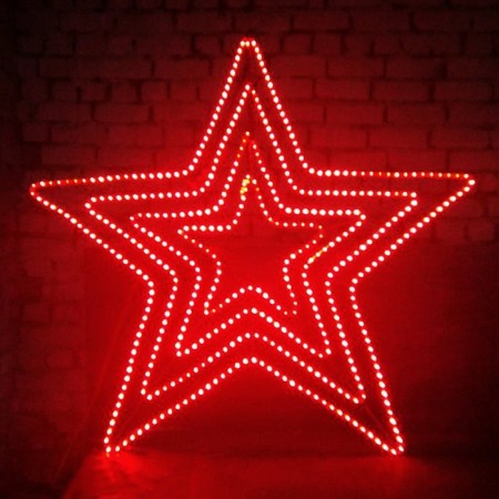 LED panel "Star", 80 × 76 × 4 cm, 20 watts, 220 B