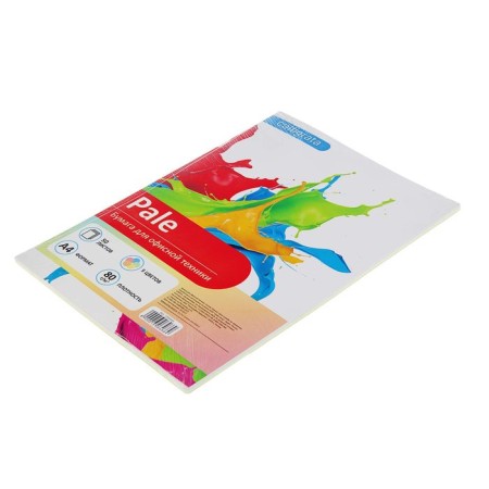 Colored paper A4, 50 sheets of Calligrata pastel, 5 colors, 80 g/m²-1