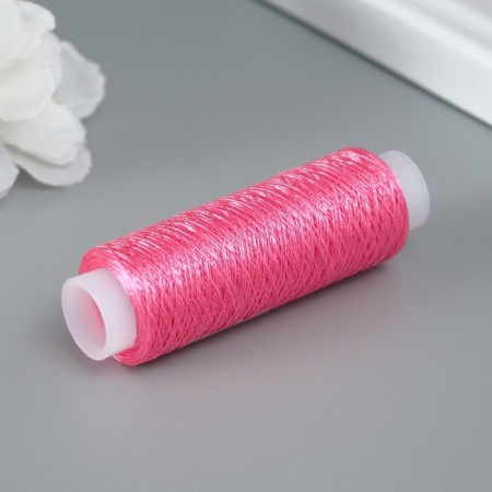 Lurex thread for creativity 200 ± 5 m, bright pink-1