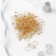 Pins with round end, 22 mm, 100 pcs, gold color