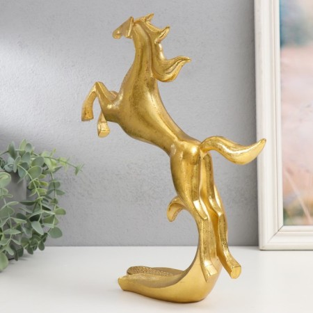 Polystone souvenir "Hall in the Wave" gold 30x27x7 cm-2