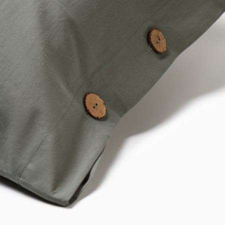 A set of pillowcases Ethel 50*70 cm - 2 pcs, central -green, greedy cotton, 140g/m2-3
