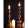 Summary Metal for 1 candle "Ermet" aged bronze 13.5x13.5x43.5 cm